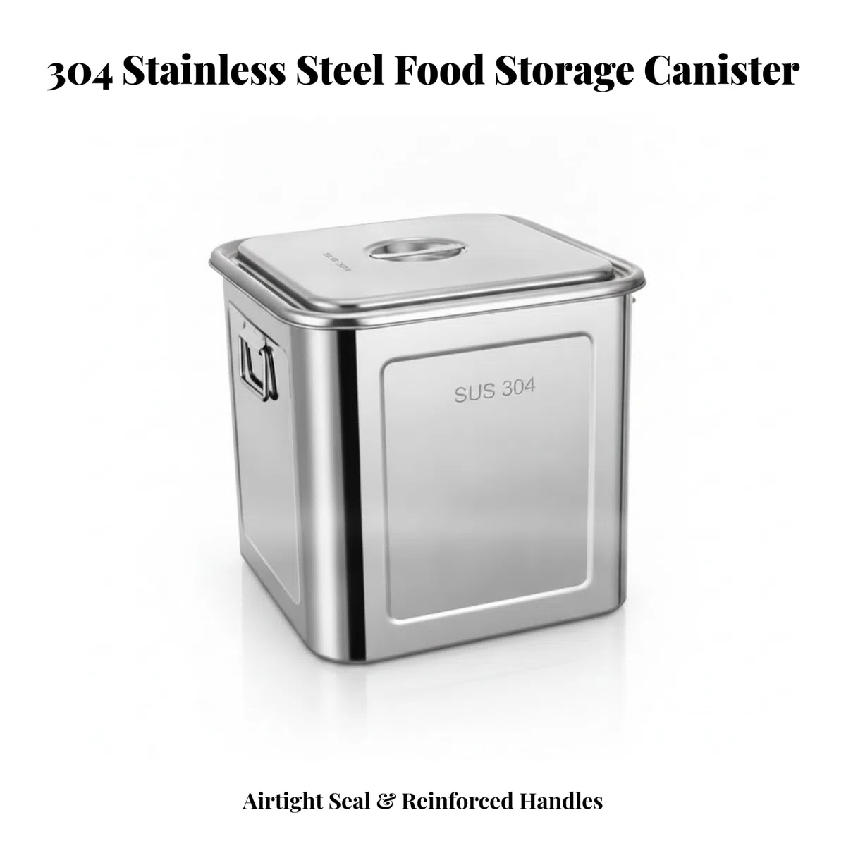 rostfrei behält mit Deckel, 16L, 304