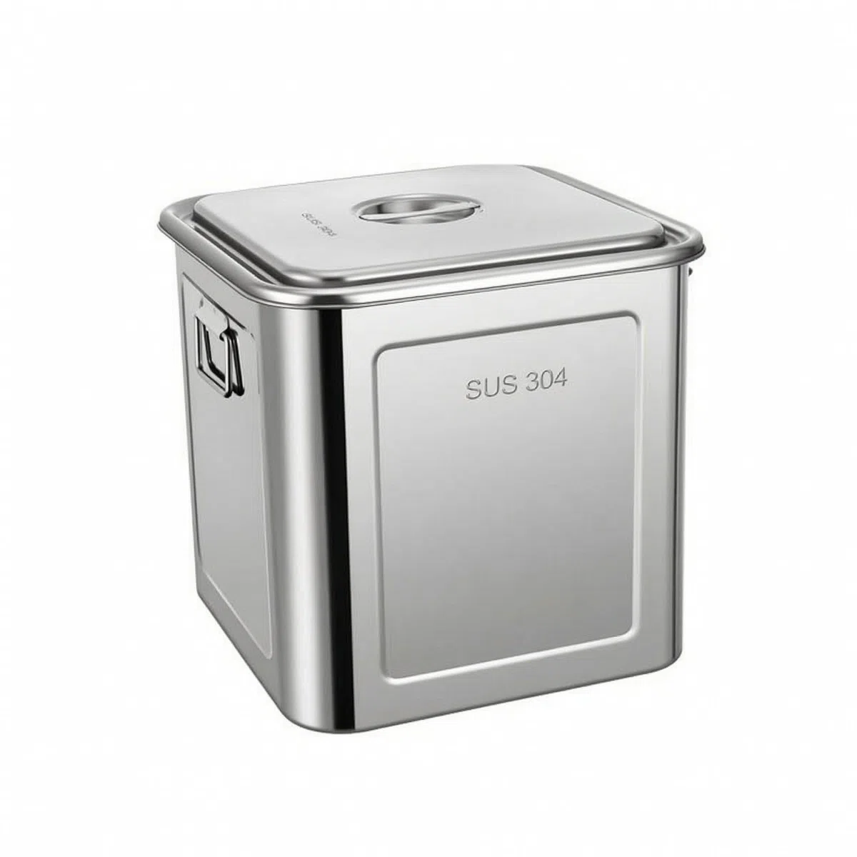 rostfrei behält mit Deckel, 16L, 304
