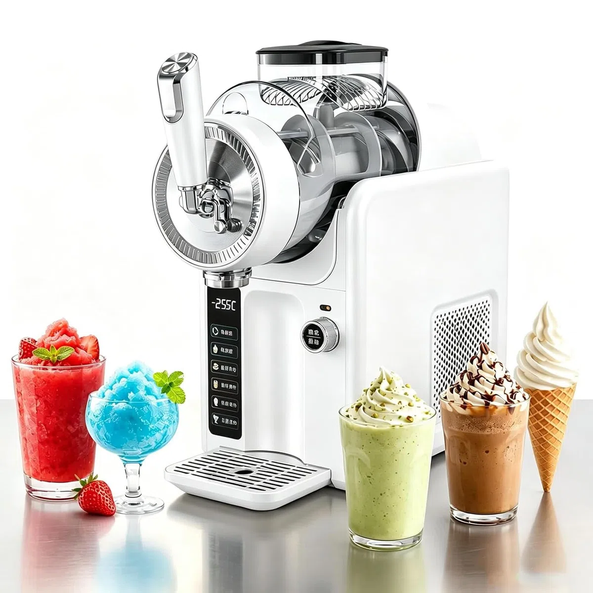 Slush-EIS-Maschine 185 W, Kein EIS Erforderlich, White-
