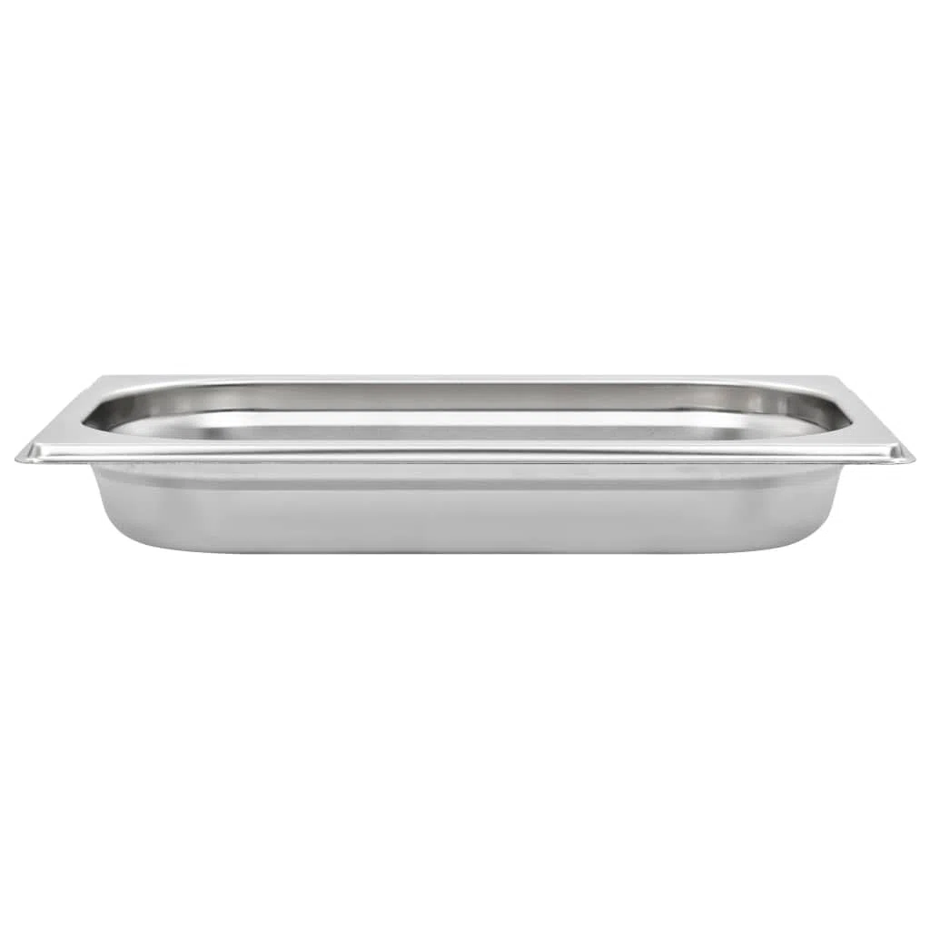 Edelstahl Gastronormbehälter GN 1/4 40 mm, 12er Set, 1,7 L, stapelbar für Bain Marie, Chafing Dish und Buffet warmhalten