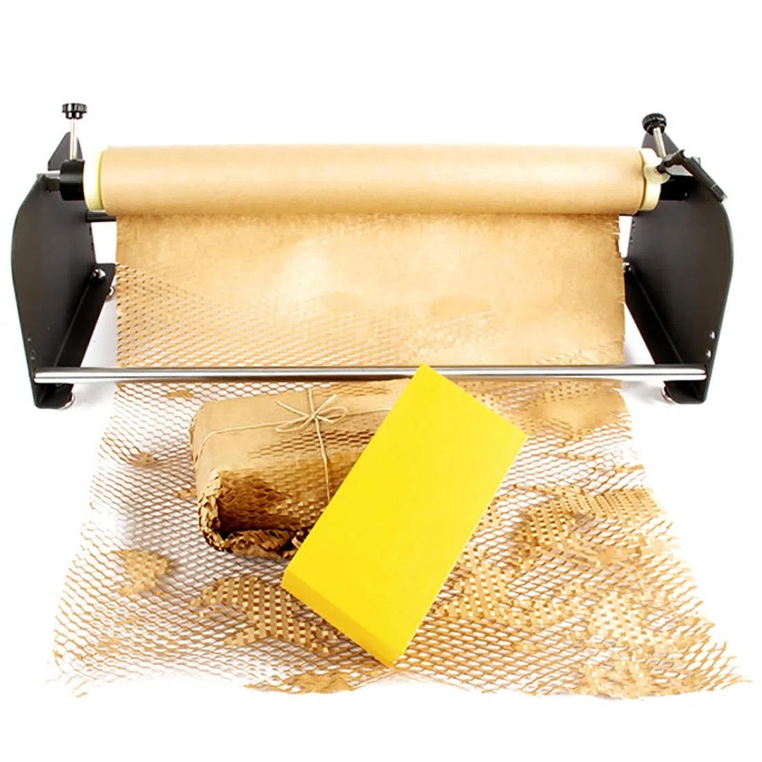 Wabenverpackungspapierrollenspender für umweltfreundliche Polsterfolie, nur gestanzte Schutzverpackung
