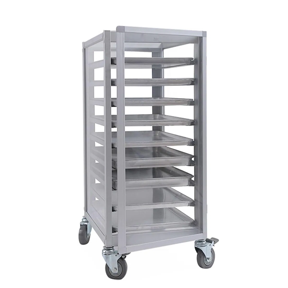 Backblech Organizer Schrank - Geschlossenes Trockengestell Mit Rollen Für Den Gewerblichen Einsatz, Robuster Tablettwagen, Zum Backen Von Brot, Kuchen Und Keksen(9-Tier)
