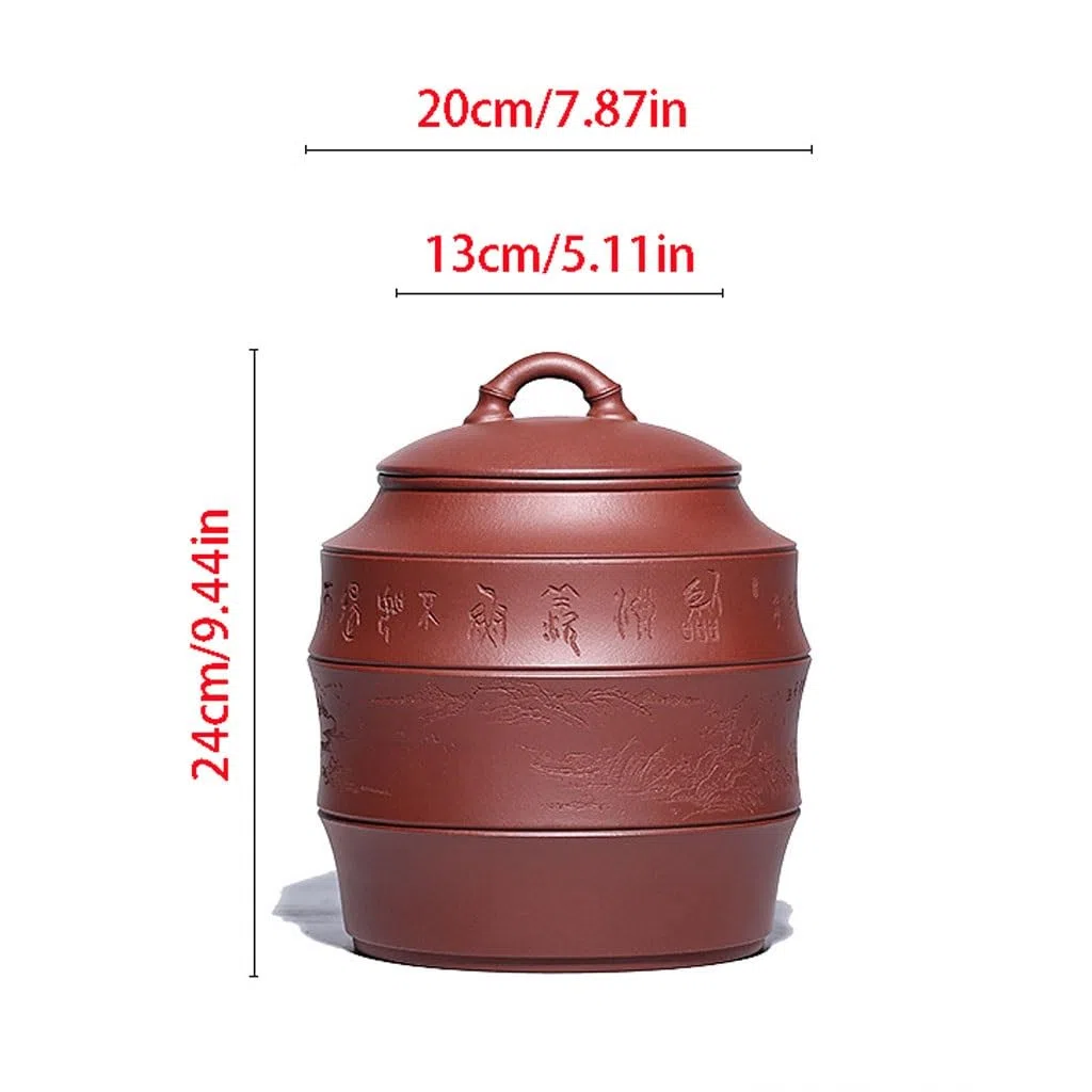 Speisekammer-Aufbewahrungsbehälter Purple Sand Teedose Boutique, große Original-Erzdose for losen Tee, versiegelte Vorratsdose, Keramik-Haushaltsbehälter Keramikbehälter für Tee, Kaffee, Mehl, Zucker,