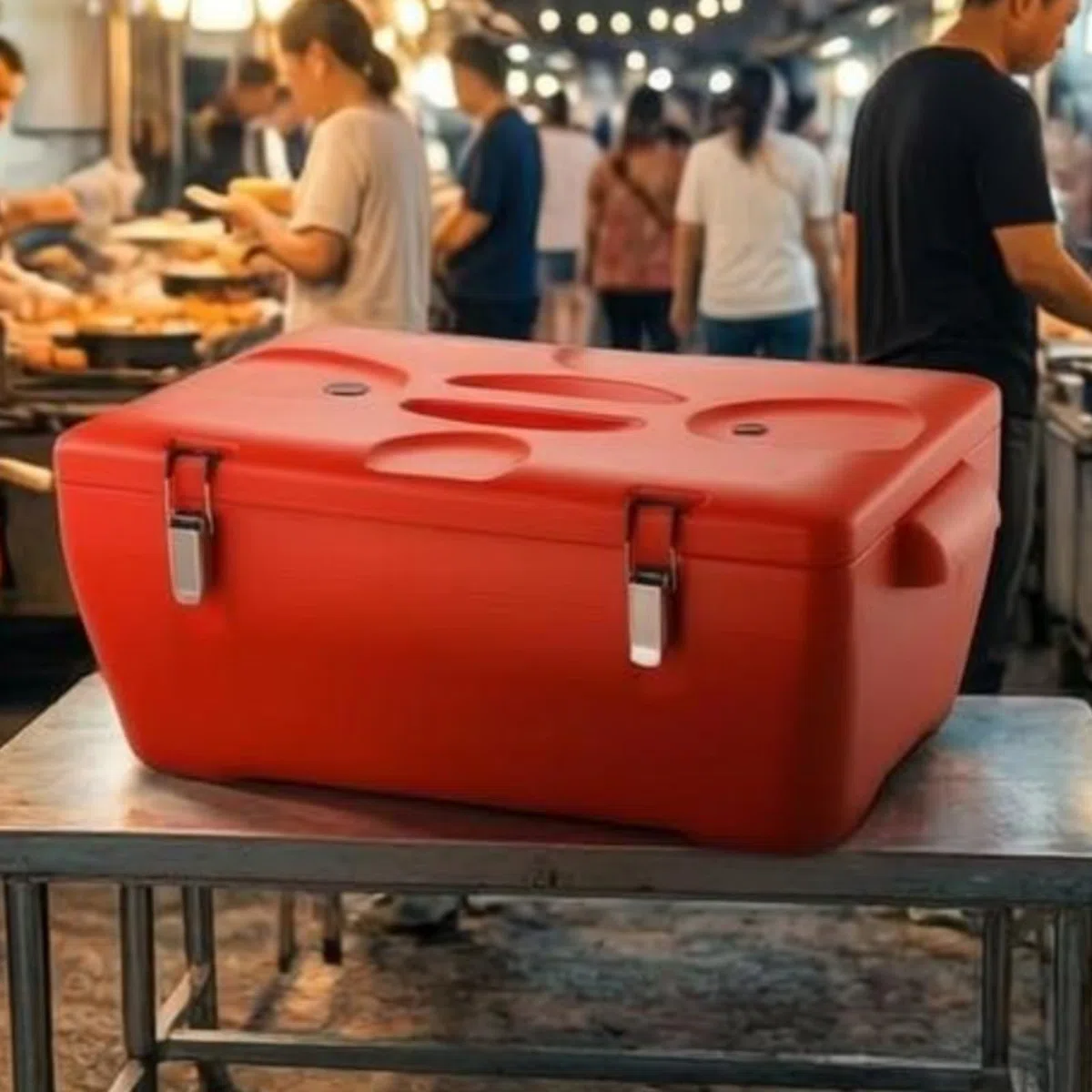 Transport-Lebensmittelbox isoliert isolierte Lebensmittelbox Warmhaltebox für Catering, style to 1