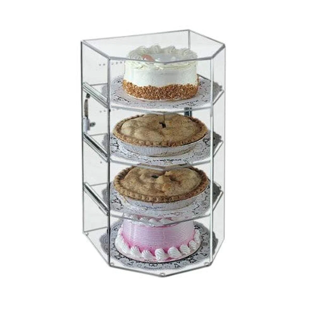 Garcia de Pou Kuchen Vitrine 4 Schicht, Acryl, 31 x 30,5 x 54,5 cm