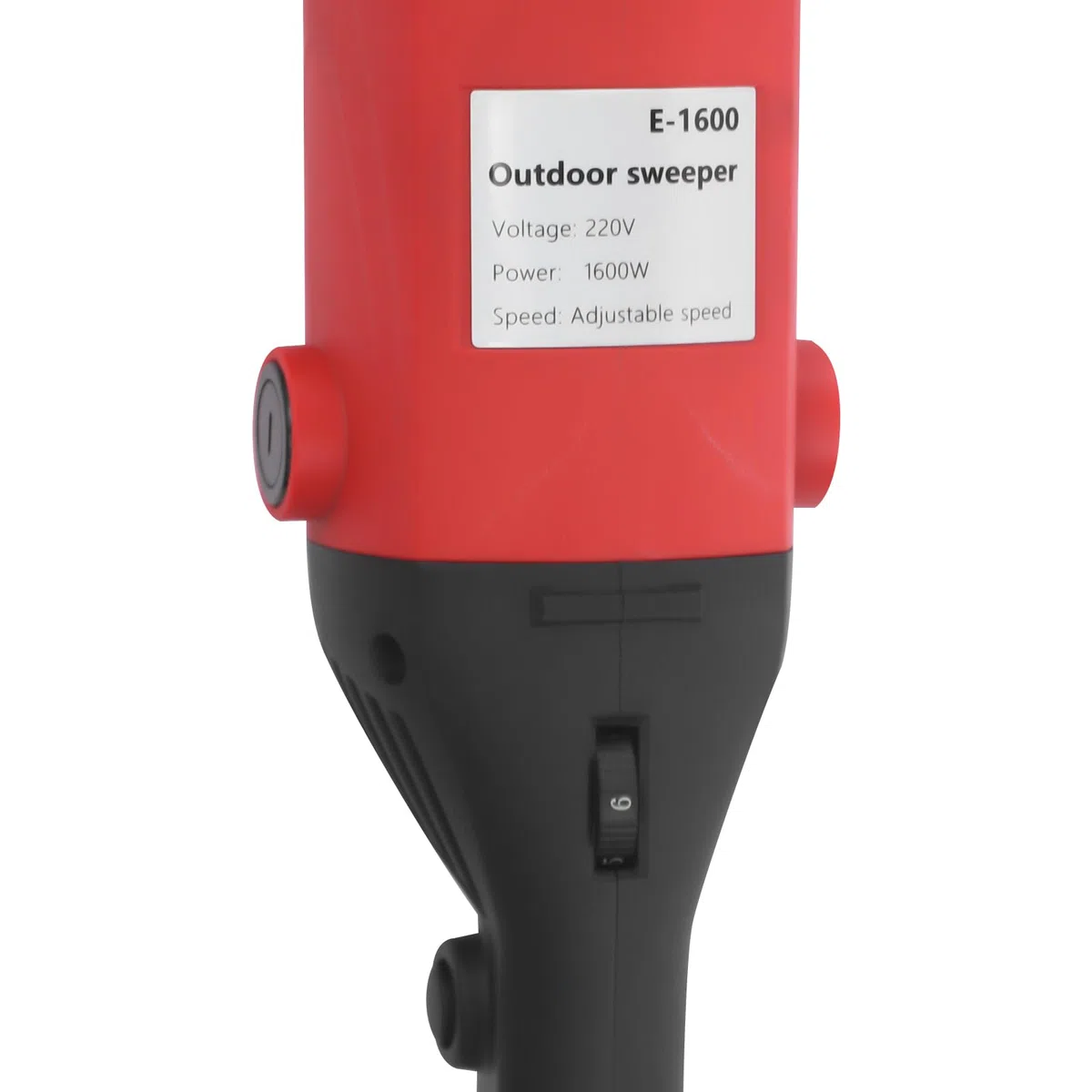Elektrische Kehrmaschine & Laubbläser, 2-in-1 Schneefräse 1600W, Tragbarer Motorbesen mit 55cm Arbeitsbreite, Einstellbare 6-Gang, 7000-9000rpm, für Draußen Rasenreinigung