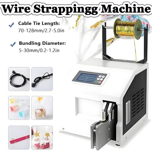 Automatische Drahtverschlussmaschine zum Versiegeln und Bündeln von Drähten, halbautomatische Beutelverschlussanlage mit metallischen Drahtverschlüssen – ideal für Brot, Spielzeug und Flachverpackun